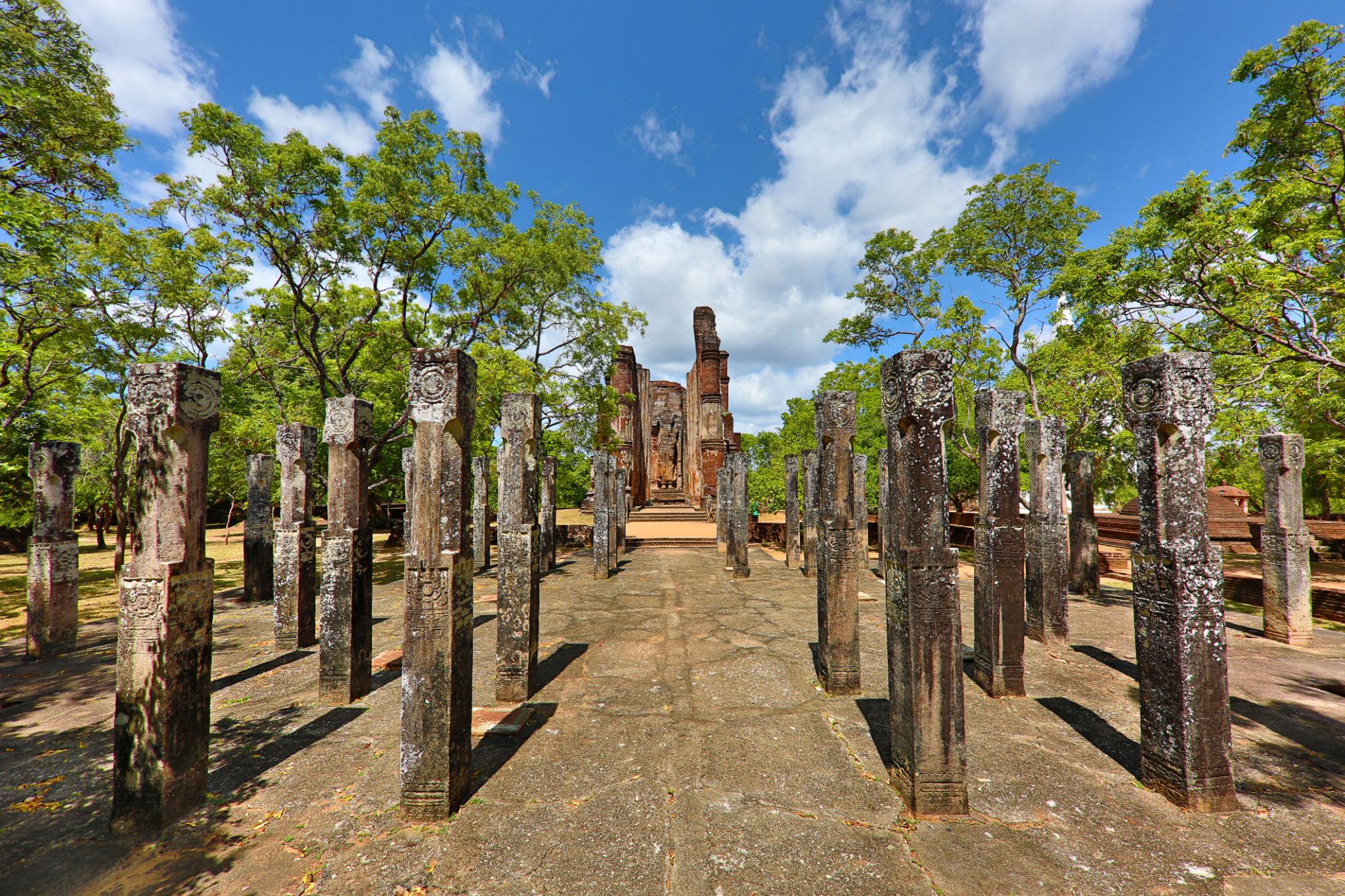 remains in the Ancient site of Polonnaruwa in Sri Lanka