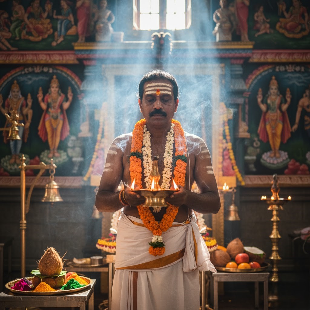A Hindu Temple Priest