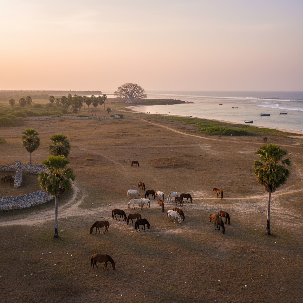 Delft Island in Sri Lanka